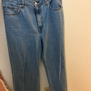 Levi Premium Ribcage Wide Leg Jeans